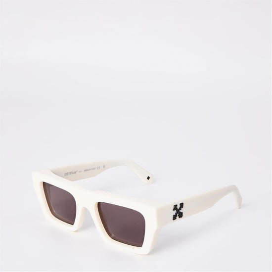Accessories Off White Oregon Square Sunglasses in White/Grey - Image 1