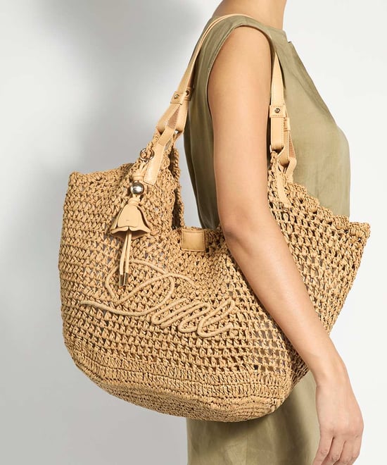 Dune Accessories Dewdrop - Raffia Logo Shoulder Bag - Image 2