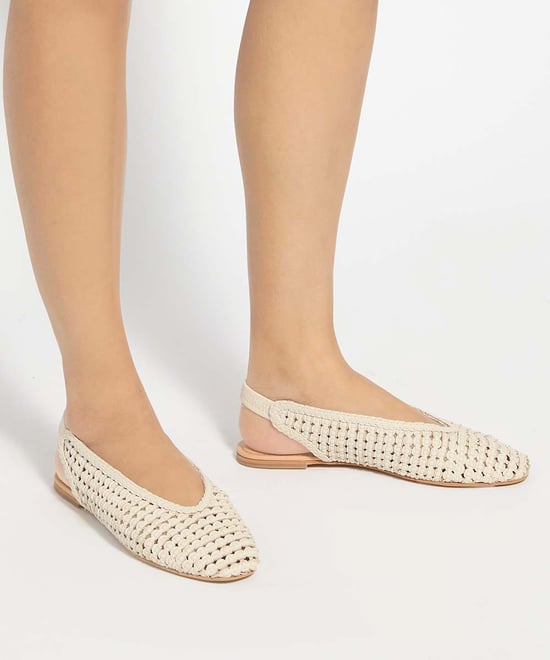 Dune Ladies Hollianne - Braided Leather Slingback Sandals - Image 3