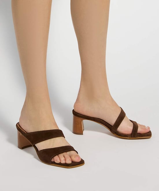 Dune Ladies Jaeda - Suede Block Heel Mules - Image 3