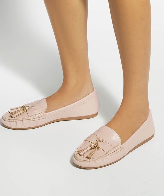 Dune Ladies Geen - Leather Tassel Trim Loafers - Image 3