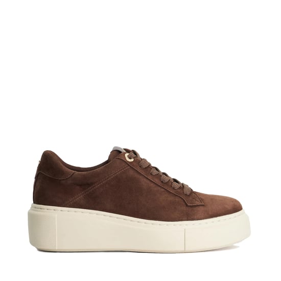 Dune Ladies Evienne - Leather Lace-Up Chunky Trainers - Image 2