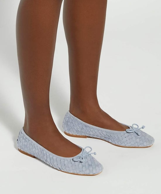 Dune Ladies Heat - Woven Leather Bow Detail Ballet Pumps - Image 3