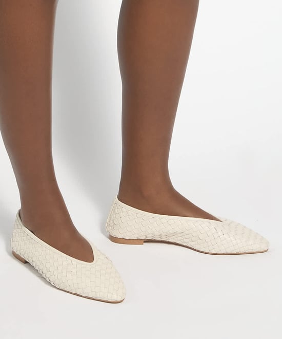 Dune Ladies Henlee - Woven Pointed Ballet Flats - Image 3