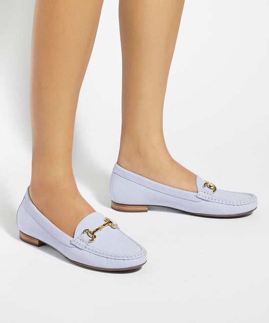 Dune Ladies Glenniee - Suede Snaffle Trim Loafers - Image 3