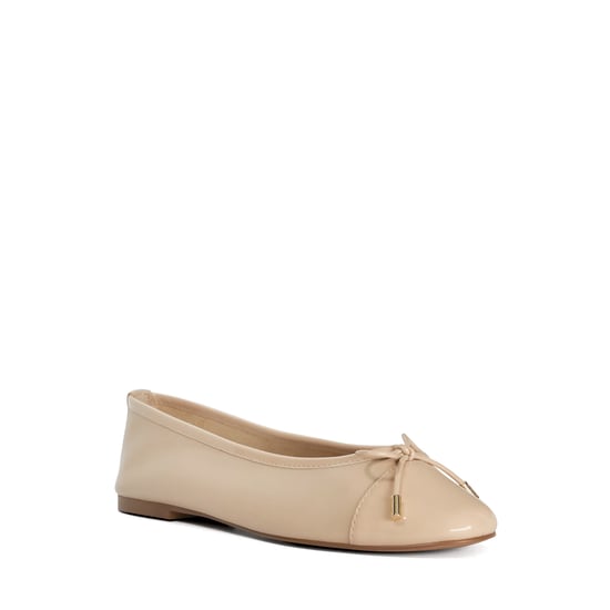 Dune Ladies Haliah - Patent Toe Cap Ballet Flats - Image 1