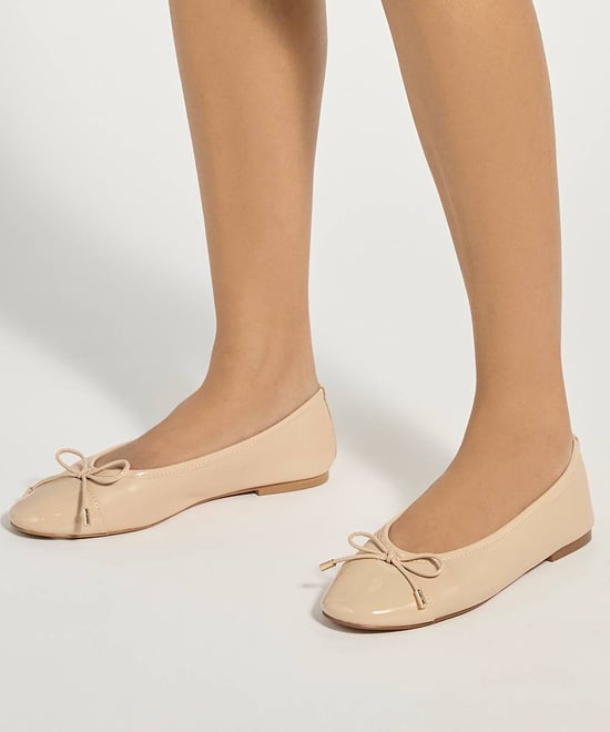 Dune Ladies Haliah - Patent Toe Cap Ballet Flats - Image 3