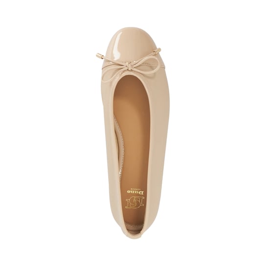 Dune Ladies Haliah - Patent Toe Cap Ballet Flats - Image 4