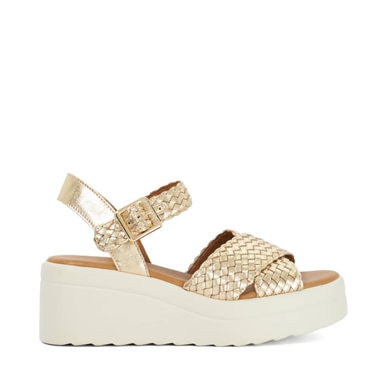 Dune Ladies Kinleys - Braided Leather Wedge Sandals - Image 2