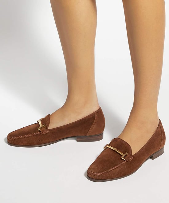 Dune Ladies Gilli T - Snaffle Trim Leather Loafers - Image 3