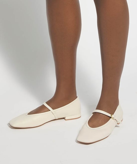 Dune Ladies Hearthrob - Leather Pointed Toe Mary Jane Ballet Flats - Image 3