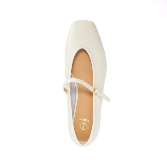 Dune Ladies Hearthrob - Leather Pointed Toe Mary Jane Ballet Flats - Image 4