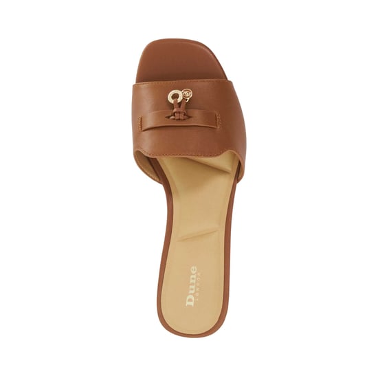 Dune Ladies Lindo - Leather Tassel Trim Slip-On Sandals - Image 4