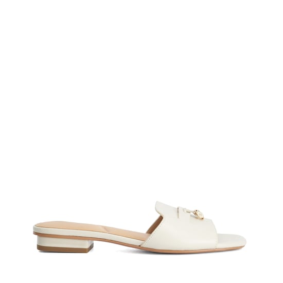 Dune Ladies Lindo - Leather Tassel Trim Slip-On Sandals - Image 2