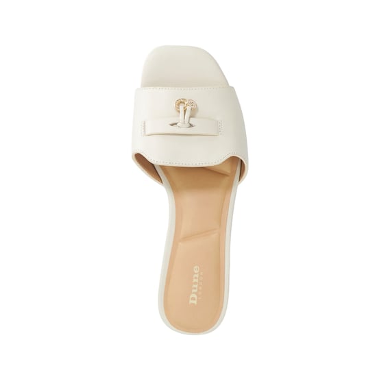 Dune Ladies Lindo - Leather Tassel Trim Slip-On Sandals - Image 4
