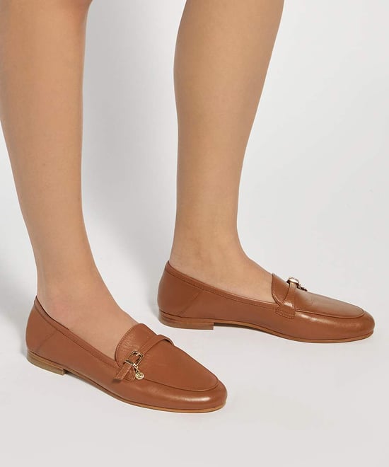 Dune Ladies Greya - Leather Charm Detail Loafers - Image 3