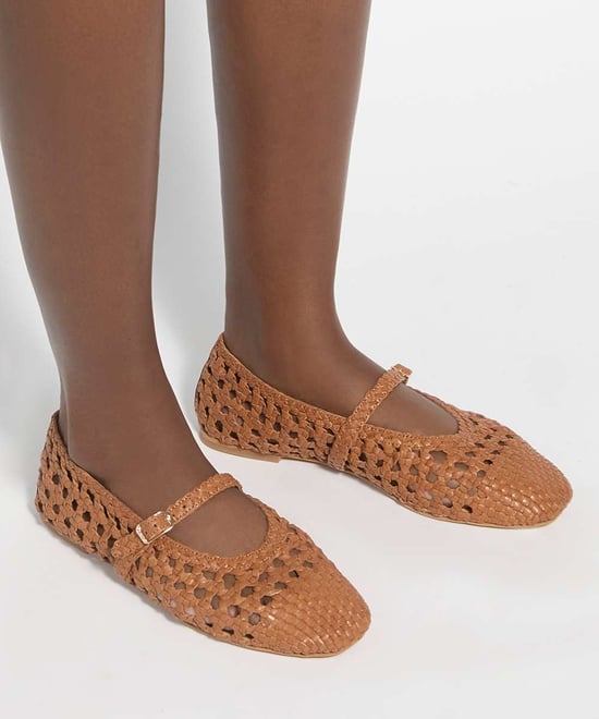 Dune Ladies Hazella - Woven Mary Jane Ballet Flats - Image 3