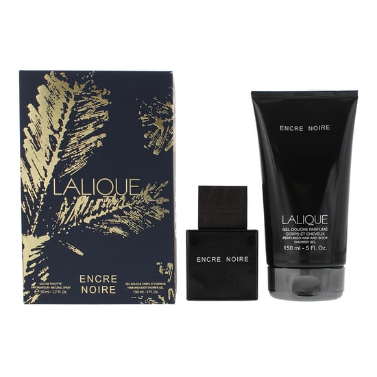 Lalique Encre Noire Eau de Toilette 50ml + Shower Gel 150ml Gift Set for Him - Image 1