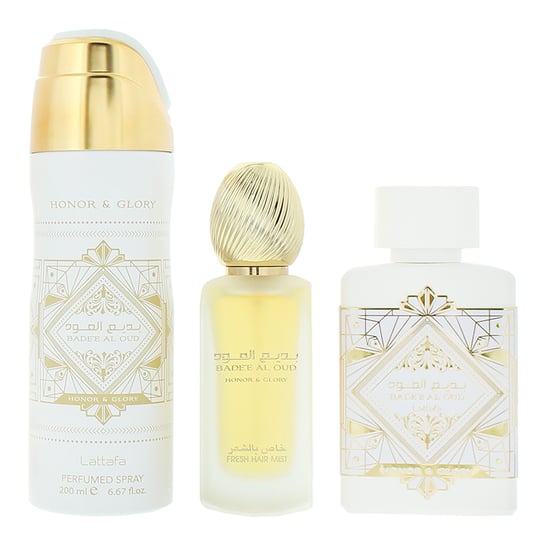 Lattafa Bade'e Al Oud Honor & Glory Eau de Parfum 100ml Gift Set Unisex - Image 1