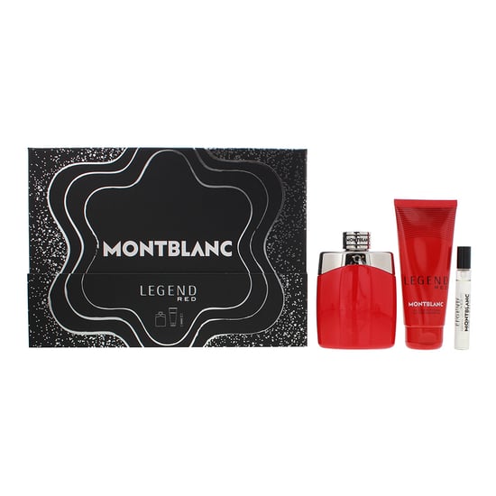 Montblanc Legend Red Eau de Parfum 100ml, Eau de Parfum 7.5ml + Shower Gel 100ml Gift Set for Him - Image 1
