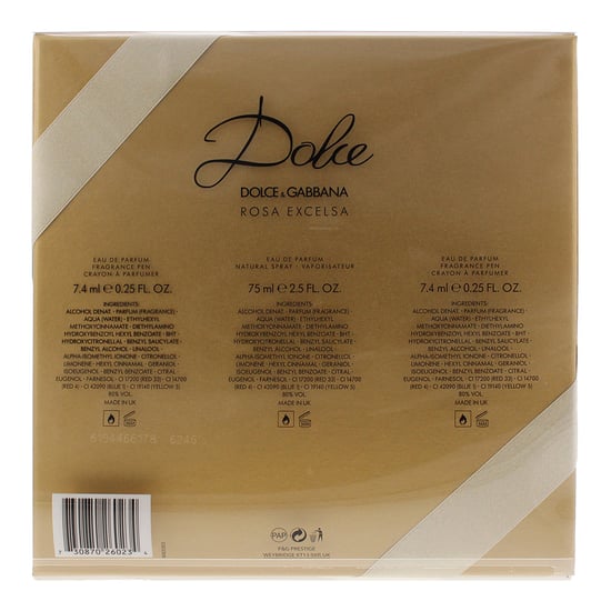 Dolce & Gabbana Dolce Rosa Excelsa Eau de Parfum 75ml + 2 x 7.4ml Fragrance Pen - Image 4