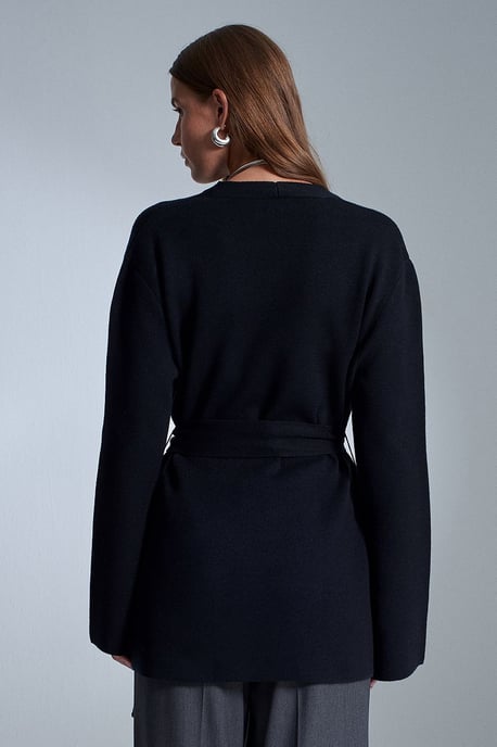 Women's Acrylic Wool Blend Cardigan - Image 3