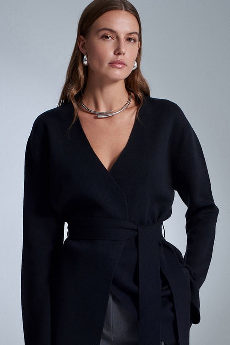 Women's Acrylic Wool Blend Cardigan - Image 5