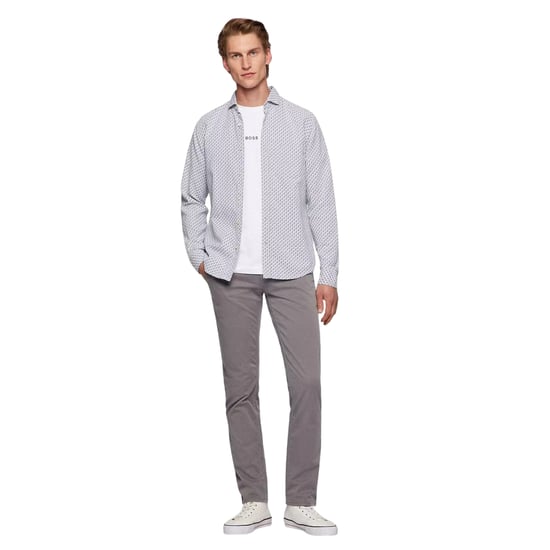 Boss Effen Slim Heren Chino (Donkergrijs) - Image 1