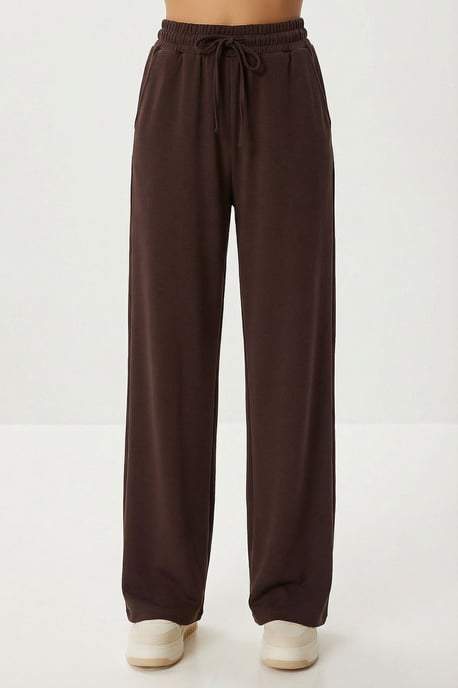 Pocket Detail Jas & Wijdere Broek Twee-delige Set - Image 5