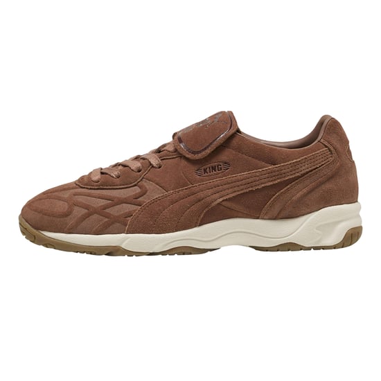 Puma Mens King Suede Round Toe Shoes (Mushroom) - Image 2