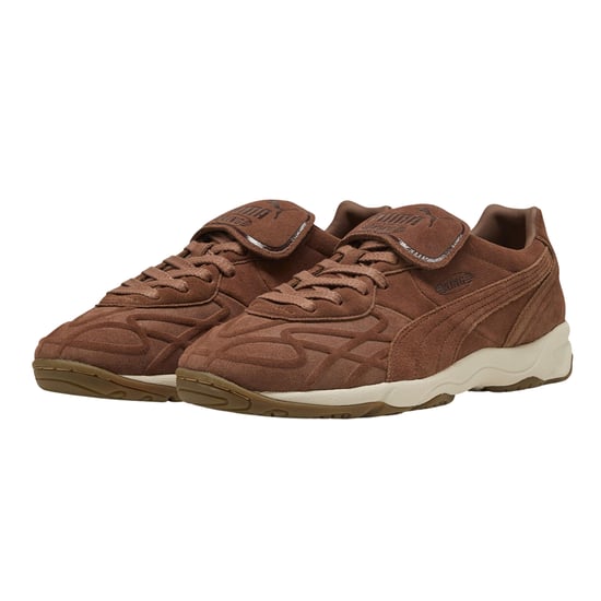 Puma Mens King Suede Round Toe Shoes (Mushroom) - Image 4