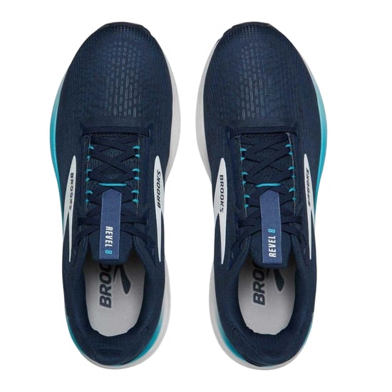 Brooks Revel 8 hardloopschoenen voor heren (Marine, Wit) - Image 3