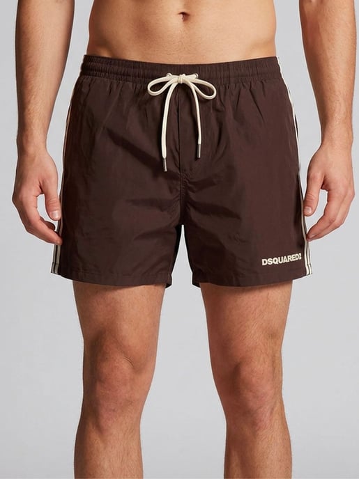 Badshorts med logotyp och boxershorts i midimodell - Image 2