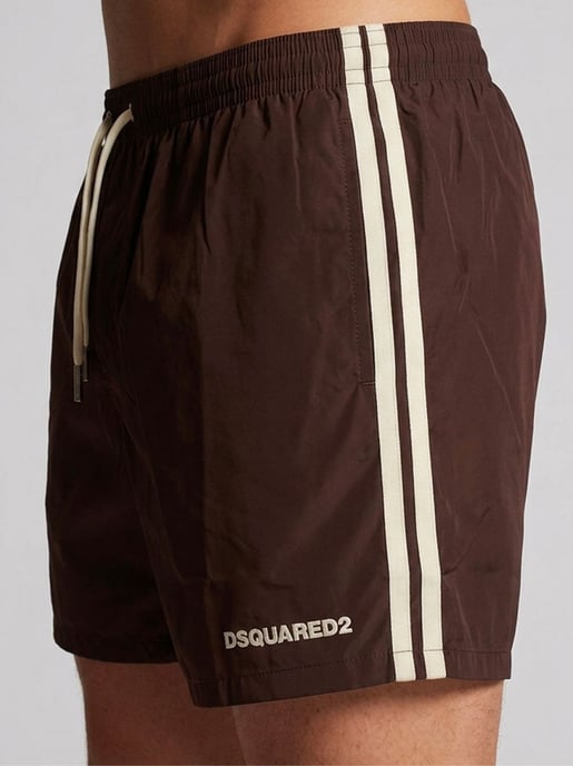 Badshorts med logotyp och boxershorts i midimodell - Image 4