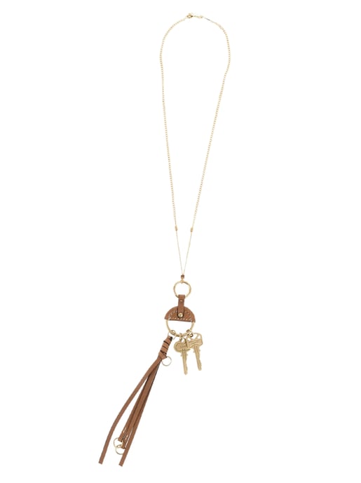 Halsband med nyckelberlock och hänge - Image 1