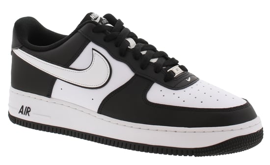 Nike Mens Trainers Air Force 1 07 Leather Lace Up black - Image 1