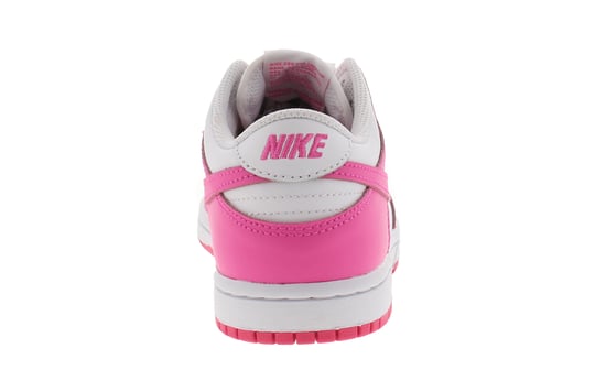 Nike Younger Girls Trainers Dunk Low Pb Lace Up white laser fuchsia - Image 4