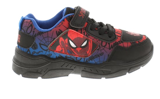 Spiderman Younger Boys Trainers Duplo Touch Fastening black red blue - Image 2