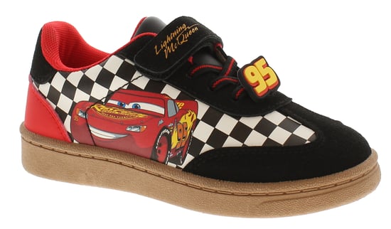 Cars Younger Boys Trainers Thanatus Touch Fastening red black white - Image 1