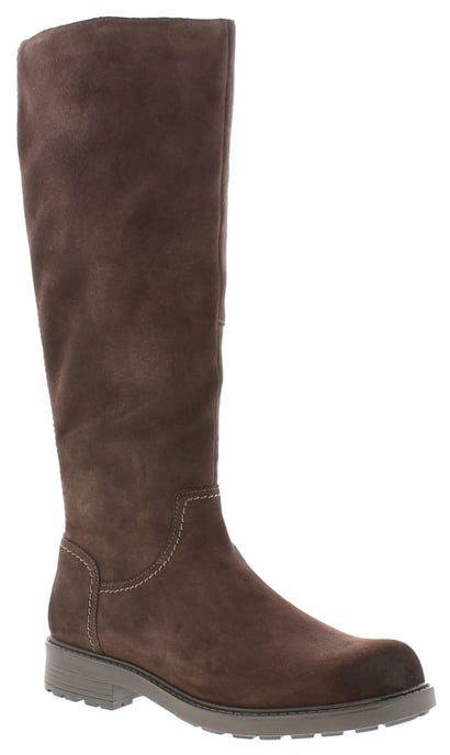Clarks Womens Long Boots Orinoco 2 Rise Zip dark brown - Image 1