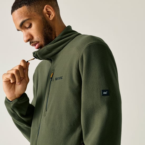 Regatta Heren Brinnden fleece met doorlopende ritssluiting (Donkere Khaki) - Image 5