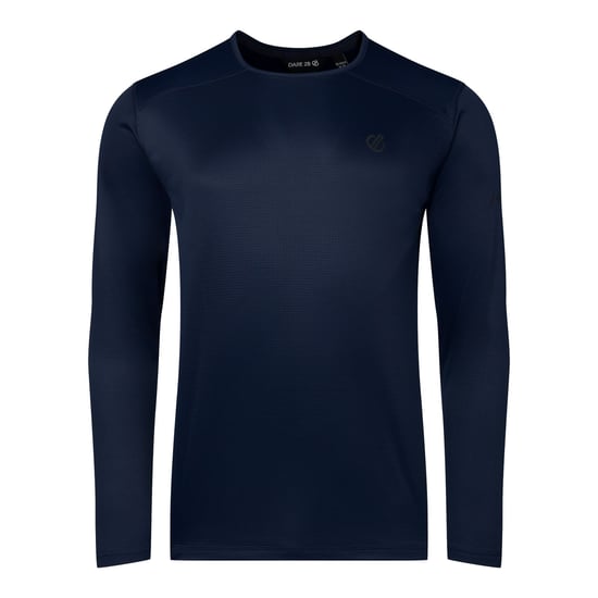 Dare 2B Mens Ventura Grid Crew Neck Fleece Top (Navy) - Image 2