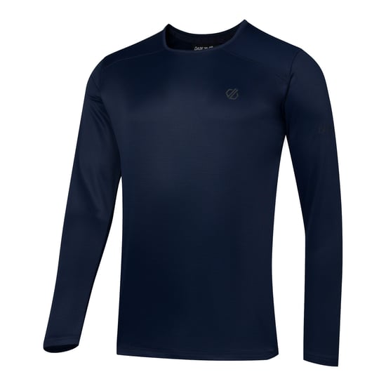 Dare 2B Mens Ventura Grid Crew Neck Fleece Top (Navy) - Image 4