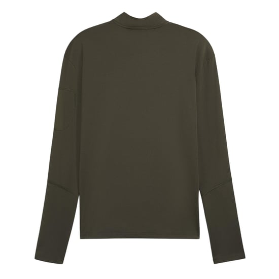 Puma Långärmad herrtröja med kvartslås från Cloudspun (Mörk oliv) - Image 2
