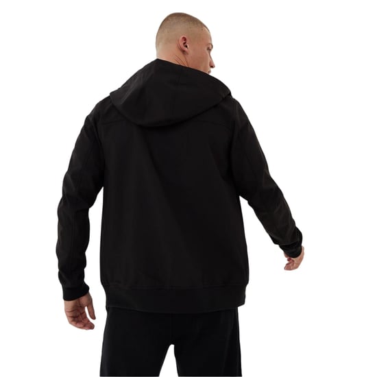 Everlast Mens Plain Hooded Soft Shell Jacket (Black) - Image 5