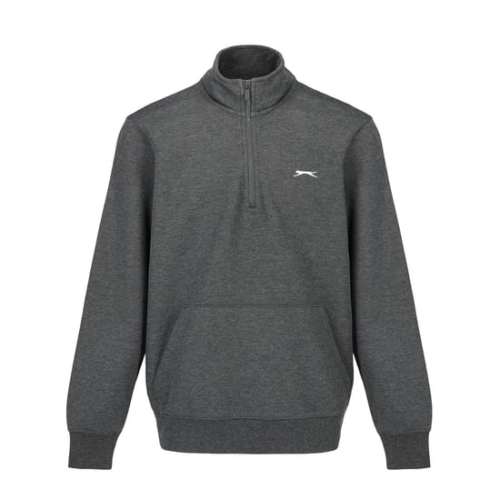 Slazenger Fleece med fjärrlås för män (Charcoal Marl) - Image 1