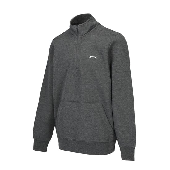 Slazenger Fleece med fjärrlås för män (Charcoal Marl) - Image 3