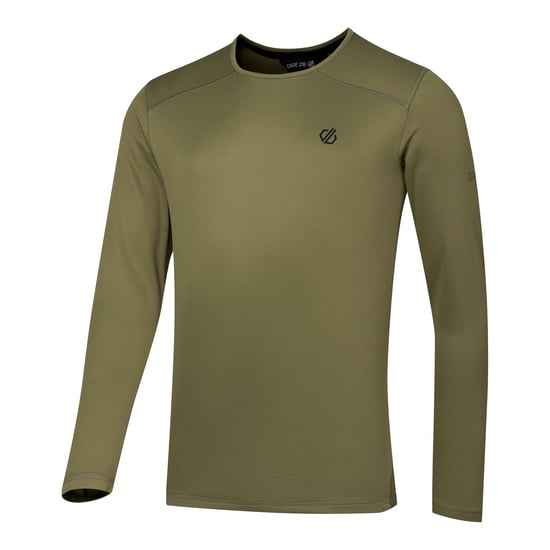 Dare 2B Mens Ventura Grid Crew Neck Fleece Top (Martini Olive) - Image 4
