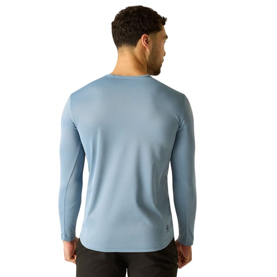 Dare 2B Mens Ventura Grid Crew Neck Fleece Top (Dusky Blue) - Image 5