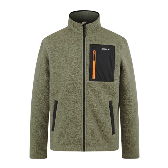 Gul Herrjacka med mönstrad bröstficka (Khaki) - Image 1
